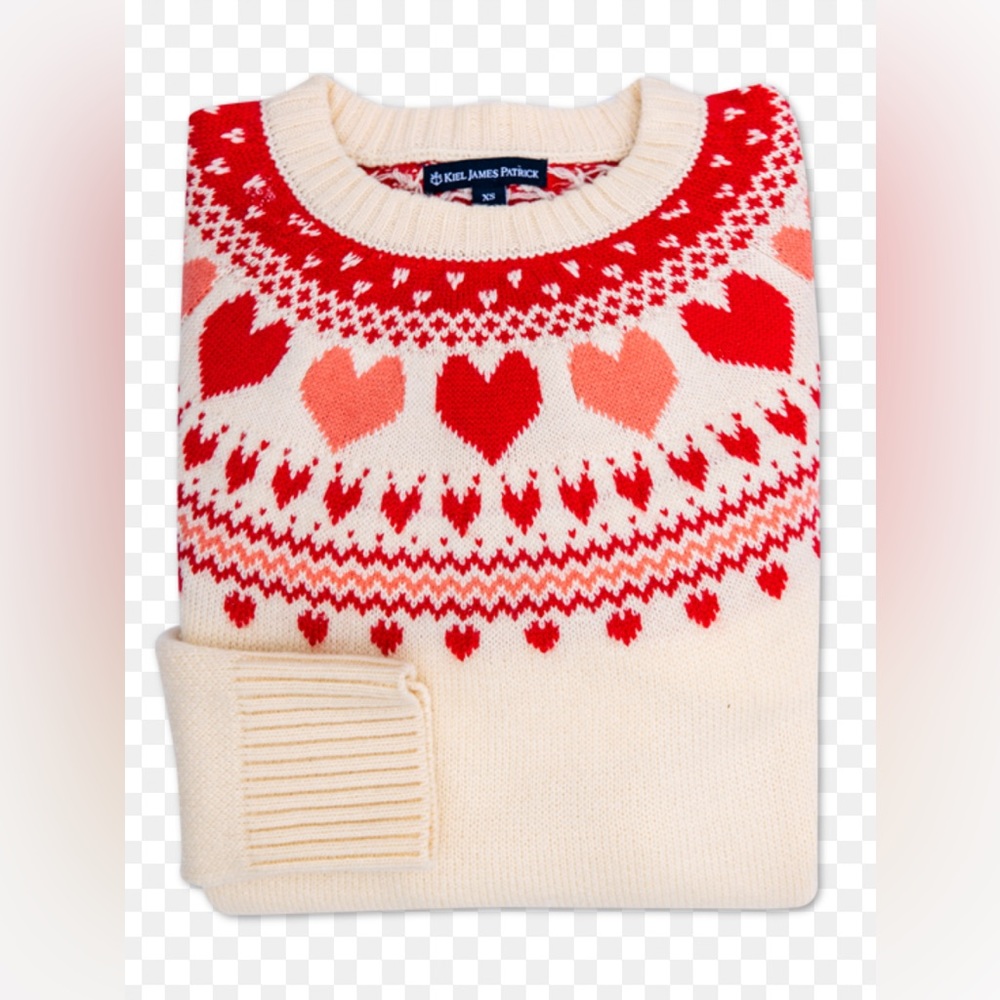 Kiel James Patrick Heart Sweater NWOT